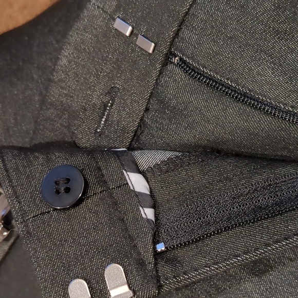 Dana Buchman Dark Silvery Gray Luxe Business Trousers with Hardware size 4 - Picture 7 of 11